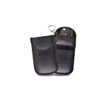 Husa cheie auto cu blocare frecventa radio, RFID Blocker, 14.5 x 9.5 cm, negru