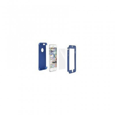 Husa Plastic 360 + Tempered Glass iPhone X / iPhone XS Blue foto