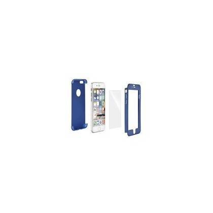 Husa Plastic 360 + Tempered Glass iPhone X / iPhone XS Blue