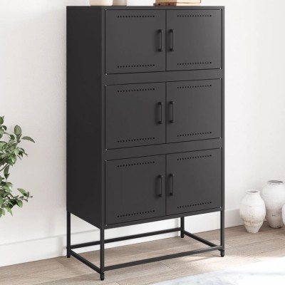 vidaXL Dulap, negru, 68,5x38,5x123,5 cm, oțel 846488 foto