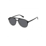 Polaroid PLD4162/S 7C5/M9 Ochelari de Soare Aviator pentru Bărbați Negri cu Lentile Gri 56-18-145