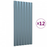 Cumpara ieftin Panouri acoperis 12 buc. gri 80x36 cm otel galvanizat