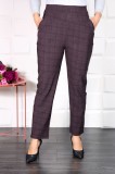 Pantalon Cu Talie Inalta Carouri - 46Marimea, Yves