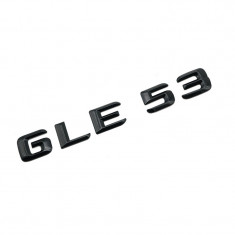 Emblema GLE 53 Negru, pentru spate portbagaj Mercedes