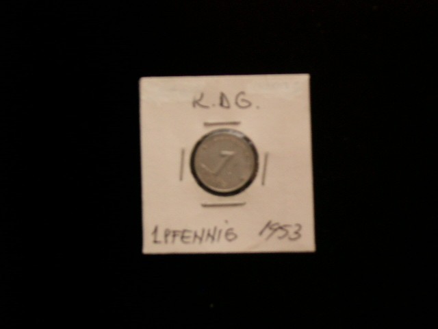 C50 - Moneda foarte veche - Germania Democrata DDR - 1 pfennig - 1953