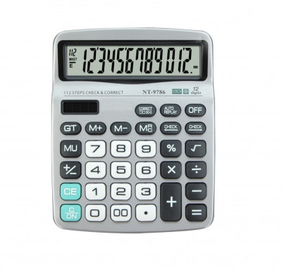 Calculator de Birou MRG MNT9786, 12 Digits , LCD , Verificare 112 Pasi C869 foto