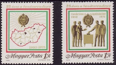 B1550 - Ungaria 1975 - Evenimente 2v. neuzat,perfecta stare foto