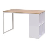 Cumpara ieftin Birou de scris, 120 x 60 x 75 cm, stejar si alb