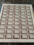 Timbre in coala DDR, 1981, stampilat, val de 10+5 pf., stare deosebita