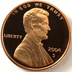 AMERICA 1 CENT 2004 PROOF LITERA S.( Memorialul Lincoln) foto