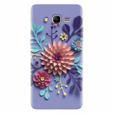 Husa silicon pentru Samsung Grand Prime, Flower Artwork