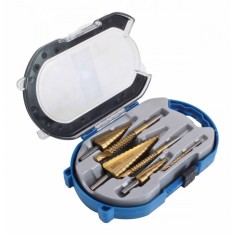 Set burghie in trepte + burghie de frezat 6 piese foto