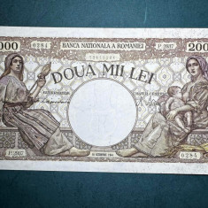 Bancnota romaneasca 2000 Lei 10 Octombrie 1944