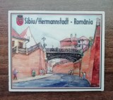 D1 - Magnet frigider - tematica turism - Sibiu - Romania 58