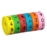 Joc magnetic educativ pentru operații matematice, 11 x 3 x 16 cm, Multicolor, 6-8 ani