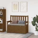 Cumpara ieftin Bancă, maro miere, 112,5x51,5x96,5 cm, lemn masiv de pin