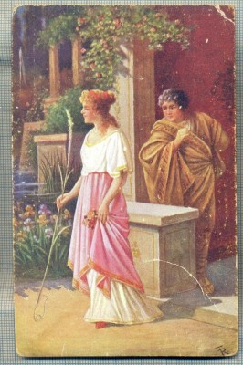 AD 257 C. P. VECHE -QUO VADIS ?- LYGIA WITH A SIGN OF FISH LET VINICIUS -PATATA foto