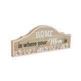 Decoratiune din lemn, 30x12 cm, Mesaj Mama, ATU-080639, Oem