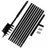 Burghiu manual găuri în pământ 180 mm cu tub prelungitor 9 m, vidaXL