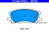 ATE 13.0460-5750.2 set placute frana,frana disc