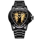 Cumpara ieftin Ceas barbatesc Winner CS1742, automatic, otel inoxidabil, negru, cadran negru