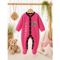 Salopeta din bumbac pentru bebelusi cu botosei, Koala (Marime Disponibila: 3