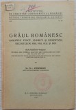 Graul romanesc, analizele fizice, chimice si panificatia recoltelor 1930, 1931, 1932 si 1933 - D. I. Andronescu// 1935