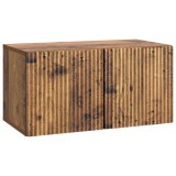 vidaXL Oglindă TV montată pe perete Lemn vechi 59,5 x 31 x 30 cm 898543