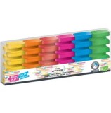 Cumpara ieftin Radiera Steps, set 6 bucati/blister, culori fluorescente