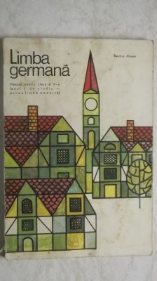 Basilius Abager - Limba germana, manual pentru clasa a V-a (vezi detalii pentru livrare in tara) foto