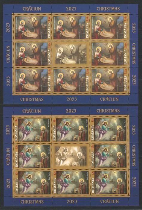 Romania 2023 Mi 8274/75 klb MNH - Craciun
