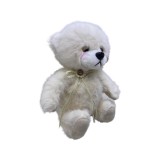 Ursuleț Crem Nasturel Zbarlit 25cm, Plus Moale, Decor Botez, Jucărie Copii, Cadou Special