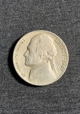 Moneda Five Cents 1947 USA foto