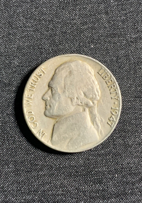 Moneda Five Cents 1947 USA