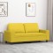 vidaXL Canapea cu 2 locuri, galben deschis, 140 cm, material textil 359396