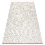 Covor SANTO SISAL 0537 geometric alb, 160x220 cm
