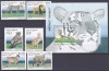 DB1 Fauna Feline Lei Tigri 1997 Sahara 6 v. + SS MNH, Nestampilat