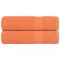 vidaXL Prosoape de baie 2 buc Portocaliu 360 g/m&sup2; 100% bumbac 136908