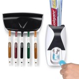 Cumpara ieftin Dispenser pasta dinti automat suport 5 periute igienic organizator familie plastic design elegant