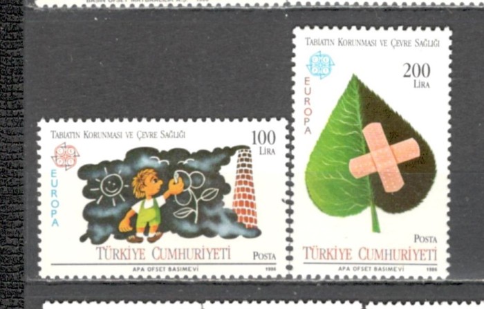Turcia.1986 EUROPA-Natura si protejarea mediului ST.128