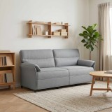 vidaXL Canapea 100% poliester, cadru din metal, MDF, placaj 42033911