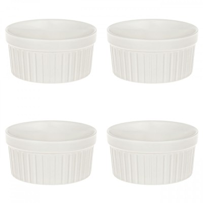 Set boluri, 4 piese, 175 ml, Ceramica, Ecru foto