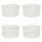 Set boluri, 4 piese, 175 ml, Ceramica, Ecru