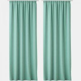 Set 2 Draperii Lola cu rejansa Jemidi, 140 x 250 cm, Verde, Poliester, 55308.79.02
