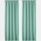 Set 2 Draperii Lola cu rejansa Jemidi, 140 x 250 cm, Verde, Poliester, 55308.79.02
