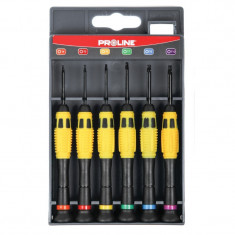 Set surubelnite precizie ni-cr-mo cu maner / torx - 6p.