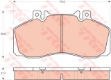Set placute frana,frana disc MERCEDES SPRINTER 5-t platou / sasiu (905) (2001 - 2006) TRW GDB1695