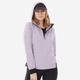 Hanorac din polar Drumeție la munte MH500 Hoodie Mov Damă, Quechua