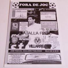 Program meci fotbal VILLARREAL-ARSENAL LONDRA (Champions League 25.04.2006)