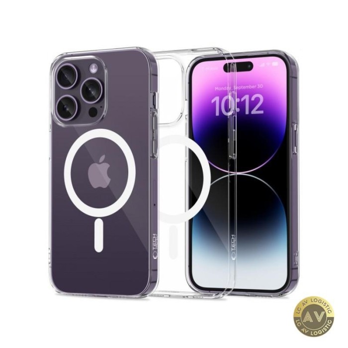 Husa MagSafe pentru Apple iPhone 14 Pro Tech-Protect Flexair Transparenta
